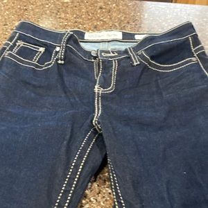 Size 30 long women’s jeans. Dark denim